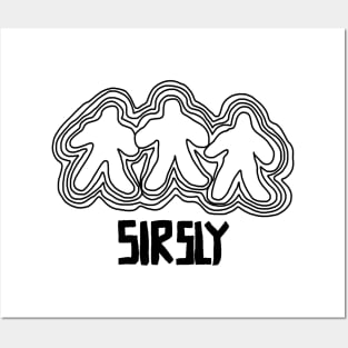 Sir Sly Astronaut (black) Posters and Art